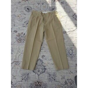 #330 VTG LL Bean Men's Tan Double L Chinos 38x29 Classic Fit Khakis Cotton